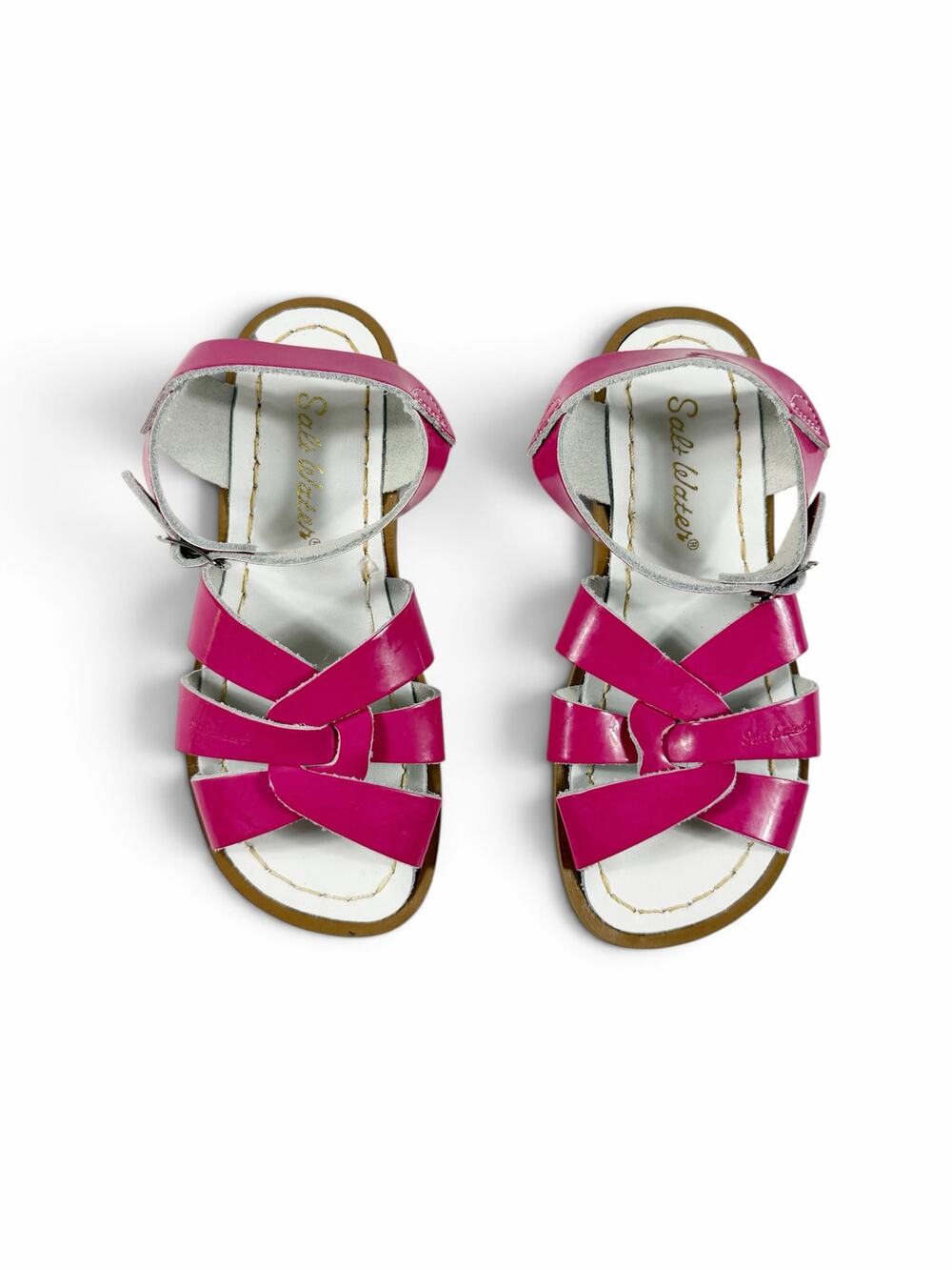 Salt Water Sandals Original Pink Patent Leather Sandals Toddler Size 12